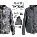 ■TATRAS タトラス Rライン メンズ■収納可フード付き カモフラージュ柄迷彩柄 杢無地 リバーシブル ブルゾン ジャケット【CARPINO】【サイズ1(XS)〜7(XXL~)】【2カラー】tat-m-o-75-409