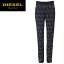 ★DIESEL BLACK GOLD ディーゼル ブラックゴールド レディース★総柄 星柄 サイドライン 薄手 裾ジップ パンツ【PINKER-C】【サイズ36・38】【ブラック系】die-l-p-78-460 《メーカー希望小売価格37,800円》