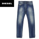 ■DIESEL ディーゼル メンズ■擦れ加工 ヒゲ加工 スリム ストレッチ ストレート ジーンズ デニム パンツ【BUSTER】【W28〜33】【L32】【ミディアムインディゴ】die-m-p-79-020