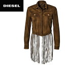 ★DIESEL ディーゼル レディース★羊革 本革 ロングフ...