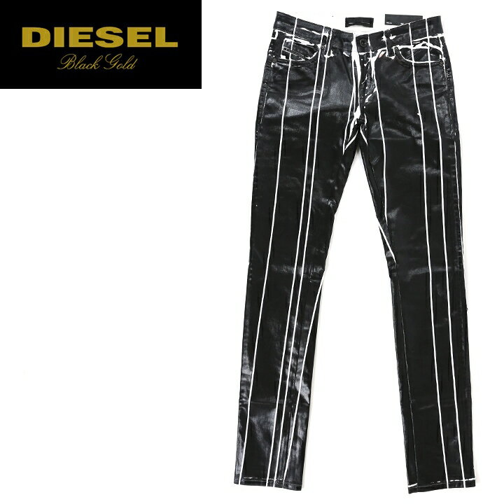 ■DIESEL BLACK GOLD ディーゼル ブラックゴールド メンズ■ノンウォッシュ サイドライン ストレート ジーンズ デニム パンツ【PRESTONY】【サイズ44?50】【ダークインディゴ】die-m-p-84-255 《メーカー希望小売価格58,300円》