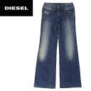★DIESEL ディーゼル レディース★ユーズド加工 ウォッシュ加工 ストレッチ コンフォートストレート ジーンズ デニム パンツ【LAMBRY】【W23〜25】【L30・32】【ミディアムインディゴ】die-l-p-90-102 《メーカー希望小売価格27,500円》