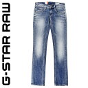 ★G-Star RAW ジースターロウ レディース★ヴィンテージウォッシュ加工 ストレッチ ストレート ジーンズ デニム パンツ【3301 STRAIGHT】【W24〜28】【L32】【ミディアムインディゴ】gst-l-p-97-431 《メーカー希望小売価格10,800円》