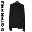 ★G-Star RAW ジースターロウ レディース★タートルネック 薄手 ロンT 長袖Tシャツ カットソー【MAE TURTLE T】【サイズS・M】【ブラック】gst-l-t-97-717 《メーカー希望小売価格10,450円》