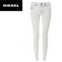 ★DIESEL ディーゼル レディース★ブリーチウォッシュクラッシュダメージ加工 スーパースリム ストレッチ フェイクポケット スキニーパンツ【LIVIER-ANKLE】【W23〜28】【ブリーチインディゴ】die-l-p-a4-841 《メーカー希望小売価格30,800円》