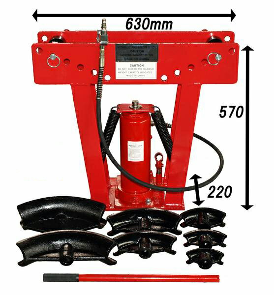 パイプベンダー15トンエアー手動ポンプ兼用6ヶ月保証