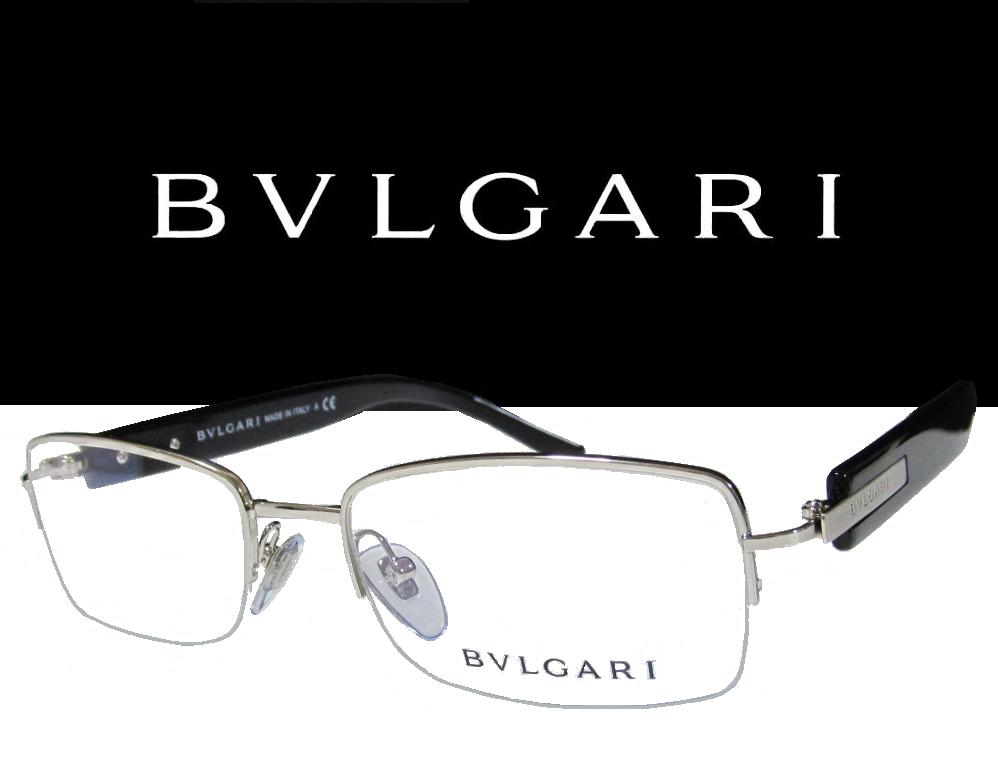 ☆送料無料・税込【BVLGARI】　ブルガリ　メガネフレーム　BV1017 　102 　シルバー/ブラック　　国内正規品