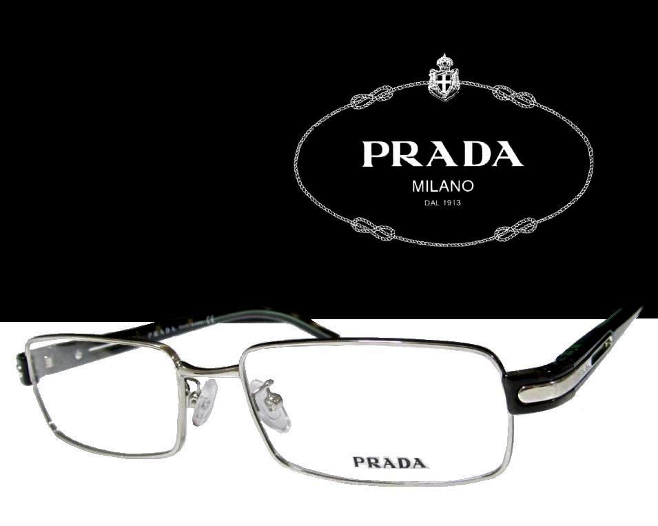 ☆送料無料・税込　【PRADA】　プラダ　メガネフレーム　　PR62IVA 1BC-1O1 シルバー 　　国内正規品