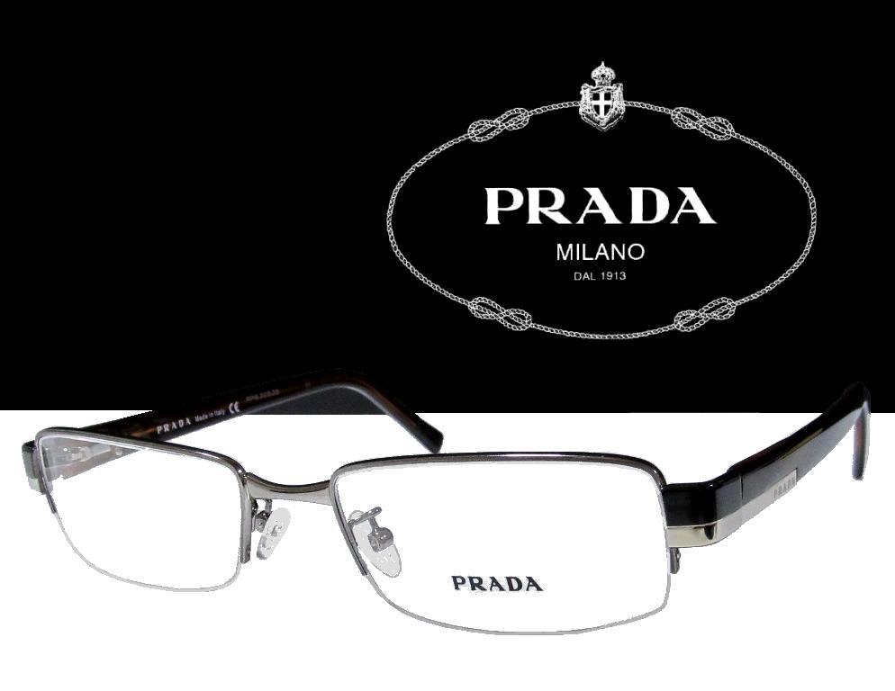 ☆送料無料・税込　【PRADA】　プラダ　メガネフレーム　　PR64HVA　　 5AV-1O1 　 グレー/ブラック 　　国内正規品