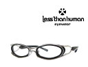 送料無料【LESS THAN HUMAN】 レスザンヒューマン メガネフレーム スキップ Skipu! 1010Limited シルバー/ブラック 限定品【RCP】