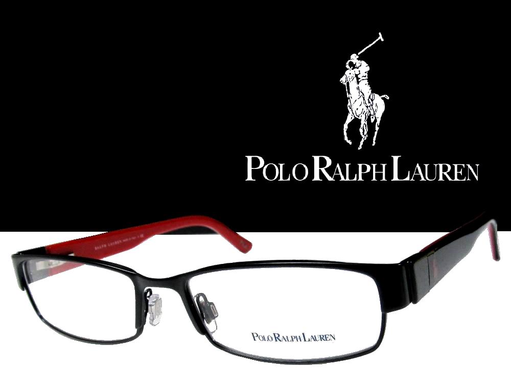 【Polo Ralph Lauren】　ポロ　ラルフ ローレン　　メガネフレーム　　PH1083　 9038 　ブラック/レッド　　国内正規品