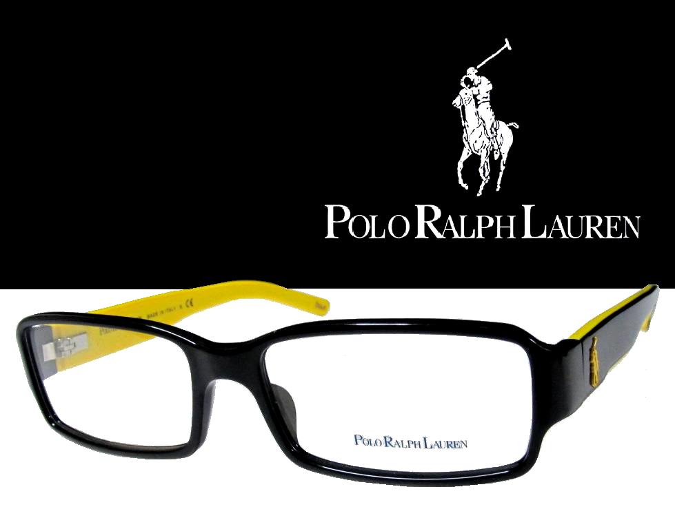 【Polo Ralph Lauren】　ポロ　ラルフ ローレン　　メガネフレーム　　　PH2062A 　　5244 　ブラック/イエロー　　国内正規品