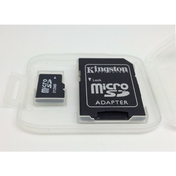 ノーブランド microSDカード 512MB KingstonSD変換アダプタ付き...:auc-kingmobile:10003432