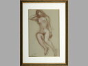 ◆古沢岩美◆裸婦 パステル画 1981年 真正保証 税込 【中古】【RCP】