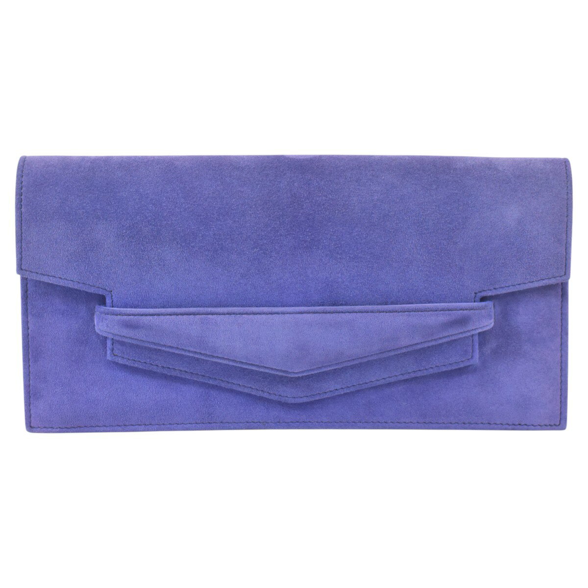 エルメス 希少 ヴィンテージ クラッチバッグ ファコエラン スエード素材 ドブリス クラッチバッグ パープル HERMES【中古】【RCP】