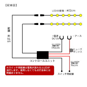 LEDスポットライト/デイライト貼り付けタイプアンダースポットライトハイパワーLED/防水仕様6灯×2本セット