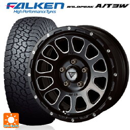 ミツビシ デリカD5(要<strong>リフトアップ</strong>)(3DA系)用 235/70R16 109T ファルケン ワイルドピーク A/T3W デルタフォース オーバル ブラックマシニング 新品サマータイヤホイール 4本セット