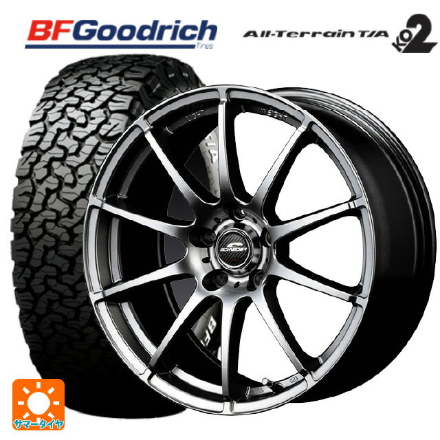 【6/22 20時〜 全品P5倍＆クーポン】ミツビシ デリカD:5(3DA系)用 225/70R16 102/99R BFグッドリッチ オールテレーン TA KO2 ホワイトレター 正規品 # エムアイディー MIDホイール スタッグ メタリックグレー 新品サマータイヤホイール 4本セット