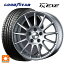 メルセデスベンツ Cクラス(W205)用 245/40R18 97W XL グッドイヤー イーグル LS EXE # アーヴィン F01 ハイパーシルバー 新品サマータイヤホイール 4本セット