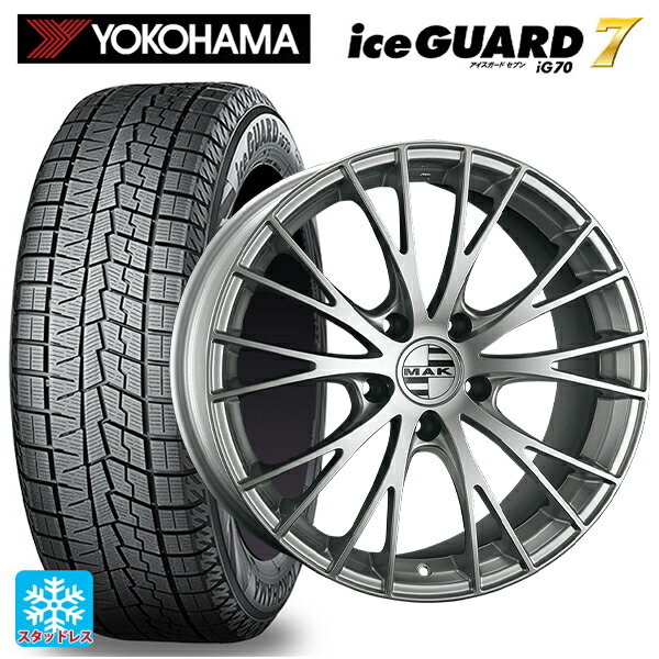 【6/20限定 全品P5倍＆クーポン】BMW M4(G82)用 275/35R19 10Q ヨコハマ アイスガード7(IG70) 阿部商会 マック レネン シルバー 新品スタッドレスタイヤホイール 4本セット