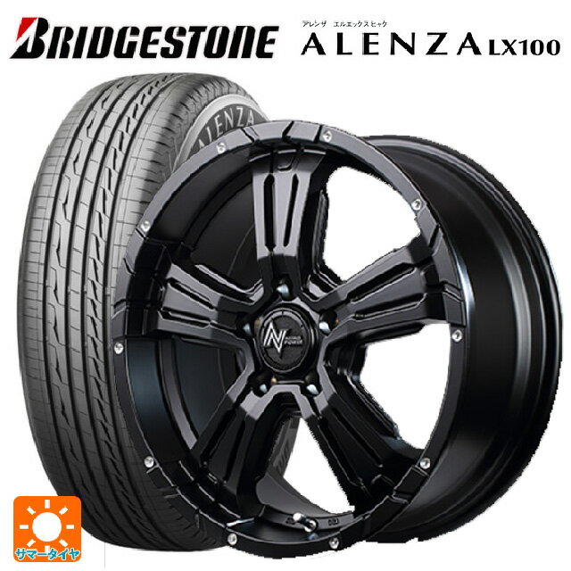 【6/20限定 全品P5倍＆クーポン】215/70R16 100H ブリヂストン アレンザLX100 正規品 # エムアイディー ナイトロパワー クロスクロウ セミグロスブラック＋ピアスドリルド 16-7J 国産車用 サマータイヤホイール4本セット