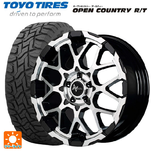 【6/15〜16限定 全品P5倍＆クーポン】在庫有 ミツビシ デリカD5(3DA系)用 225/55R18 98Q トーヨー オープンカントリー RT ブラックレター エムアイディー ナイトロパワー M28バレットエス ブラック/ミラーカット 新品サマータイヤホイール 4本セット