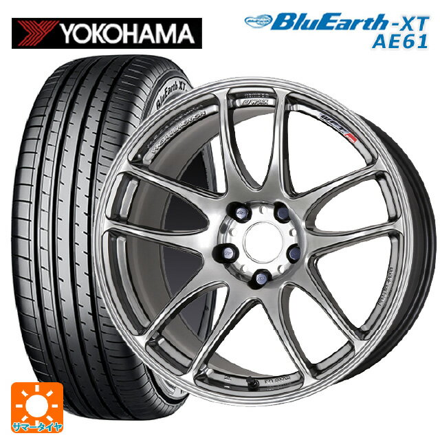 【6/22 20時〜 全品P5倍＆クーポン】トヨタ プリウス(60系)用 195/60R17 90H ヨコハマ ブルーアースXT AE61 ワーク エモーション CR極 GTS 新品サマータイヤホイール 4本セット