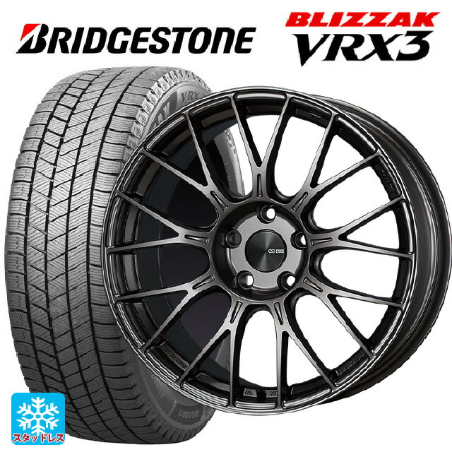 225/45R18 91Q ブリヂストン ブリザック VRX3 # 正規品 エンケイ パフォーマンスライン PFM1 ダークシルバー 18-7.5J 国産車用 スタッドレスタイヤホイール4本セット