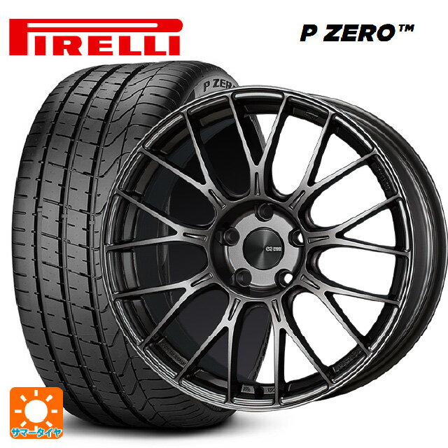 【6/22 20時〜 全品P5倍＆クーポン】トヨタ プリウス(50系)用 225/40R18 92Y XL ピレリ P ZERO エンケイ パフォーマンスライン PFM1 ダークシルバー 新品サマータイヤホイール 4本セット