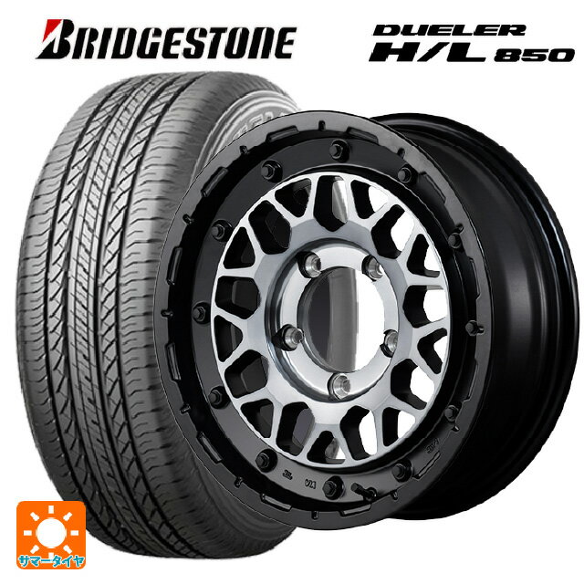 【6/15〜16限定 全品P5倍＆クーポン】スズキ ジムニーシエラ(74系)用 215/70R16 100H ブリヂストン デューラー HL850 正規品 エムアイディー ナイトロパワー M29 スティンガー バレルブラック 新品サマータイヤホイール 4本セット
