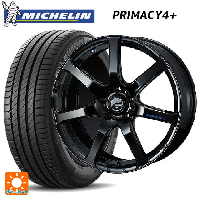 ニッサン セレナ(C28)用 215/50R18 92W ミシュラン 正規品 プライマシー4＋ ウェッズ レオニス ナヴィア07 PBK 新品サマータイヤホイール 4本セット
