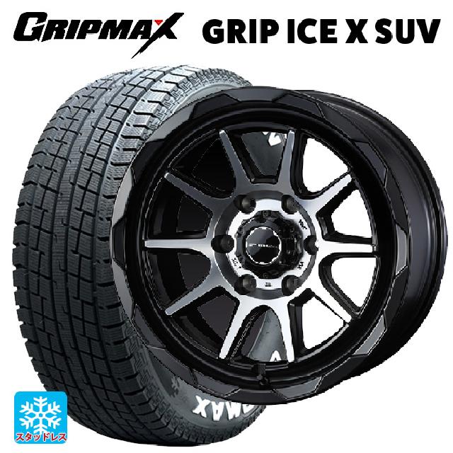 トヨタ ランドクルーザープラド(150系)用 2022年製 265/70R17 115T グリップマックス グリップアイスX SUV ホワイトレター # ウェッズ マッドヴァンス06 マットブラックポリッシュ 新品スタッドレスタイヤホイール 4本セット