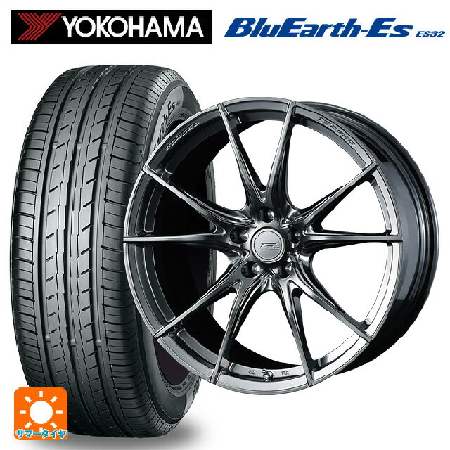 【最大3万円OFFクーポン 5/16 1:59迄】225/40R18 92W ヨコハマ ブルーアースEs ES32 ウェッズ エフゼロ FZ-2 DIAMOND BLACK 18-7.5J 国産車用 サマータイヤホイール4本セット