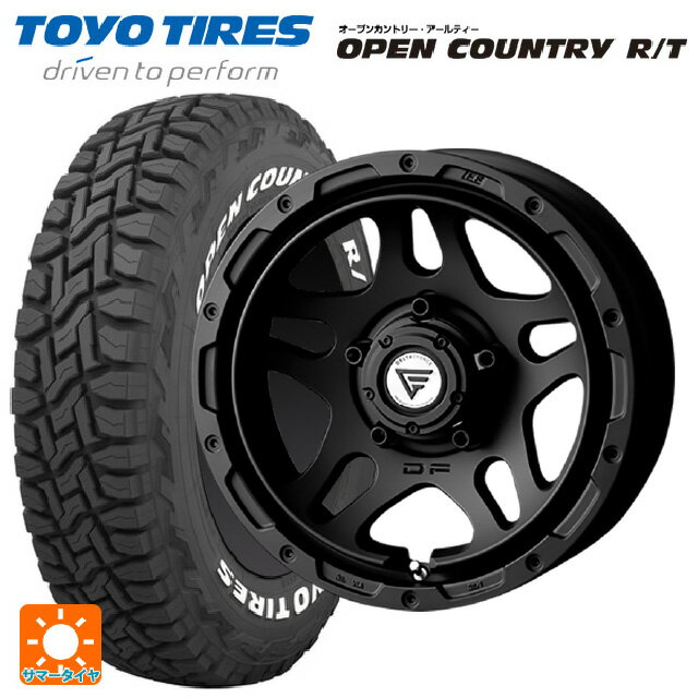 【6/22 20時〜 全品P5倍＆クーポン】スズキ ジムニーノマド(JC74W)用 225/70R16 102Q トーヨー オープンカントリー RT ホワイトレター エクシズルライン デルタフォース オーバーランド マットブラック 新品サマータイヤホイール 4本セット