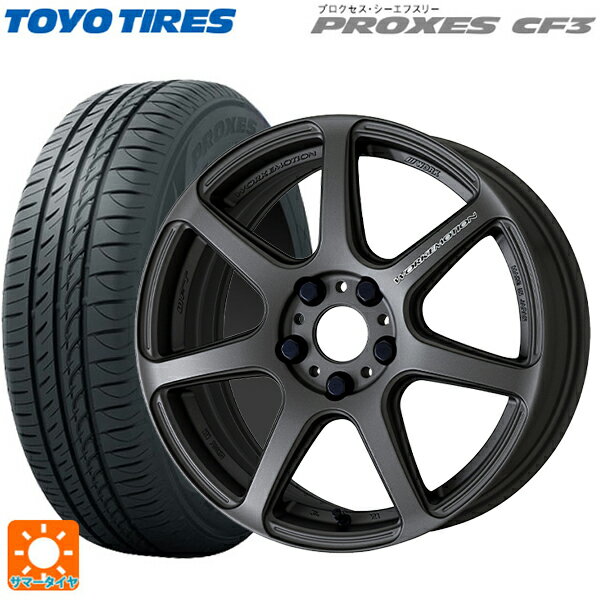 【6/15〜16限定 全品P5倍＆クーポン】トヨタ プリウス(50系)用 225/40R18 92W トーヨー プロクセス CF3 ワーク エモーション T7R MGM 新品サマータイヤホイール 4本セット