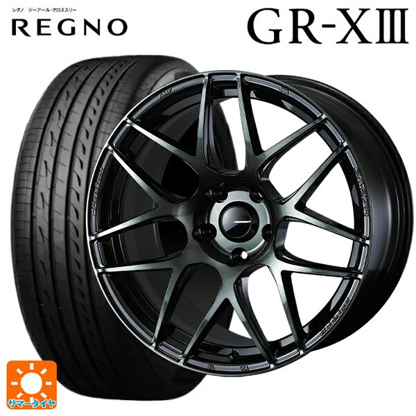 【6/22 20時〜 全品P5倍＆クーポン】トヨタ プリウス(60系)用 195/60R17 90H ブリヂストン レグノ GR-X3 正規品 # ウェッズ ウェッズスポーツ SA27R WBC 新品サマータイヤホイール 4本セット