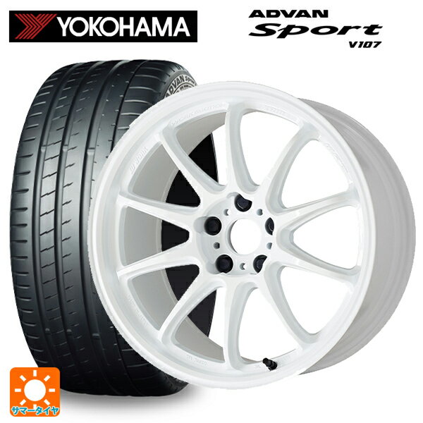 【6/20限定 全品P5倍＆クーポン】トヨタ プリウス(50系)用 225/40R18 92Y XL ヨコハマ アドバンスポーツ V107 正規品 ワーク エモーション ZR10 AZW 新品サマータイヤホイール 4本セット