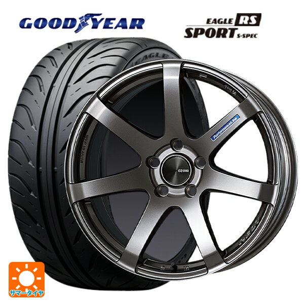 【6/15〜16限定 全品P5倍＆クーポン】トヨタ プリウス(50系)用 215/45R17 87W グッドイヤー イーグル RS スポーツ S-スペック エンケイ パフォーマンスライン PF07 DS 新品サマータイヤホイール 4本セット