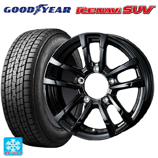 【6/22 20時〜 全品P5倍＆クーポン】スズキ ジムニーシエラ(74系)用 195/80R15 96Q グッドイヤー アイスナビ SUV ウェッズ プロディータ HC2 ブラック 新品スタッドレスタイヤホイール 5本セット