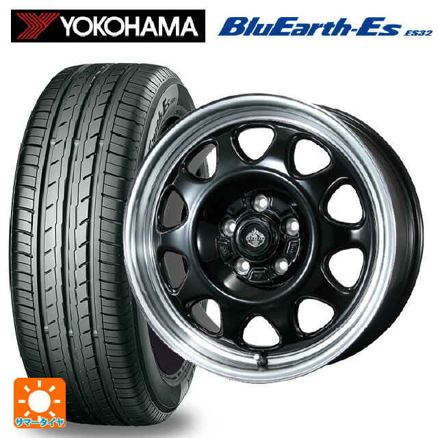 【6/22 20時〜 全品P5倍＆クーポン】ニッサン セレナ(C28)用 215/55R17 94V ヨコハマ ブルーアースEs ES32 トピー ランドフット SWZ グロスブラックリムポリッシュ 新品サマータイヤホイール 4本セット