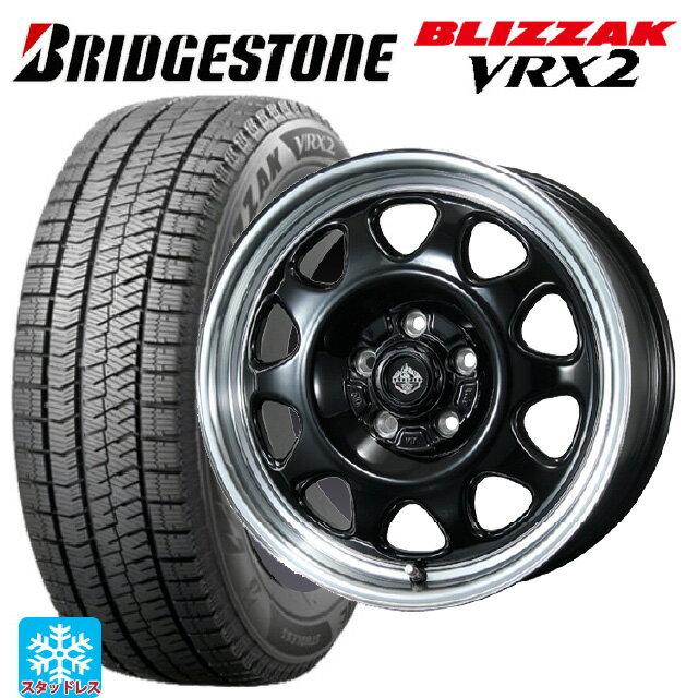 【6/15〜16限定 全品P5倍＆クーポン】トヨタ プリウス(60系)用 195/65R16 92Q ブリヂストン ブリザック VRX2 正規品 トピー ランドフット SWZ グロスブラックリムポリッシュ 新品スタッドレスタイヤホイール 4本セット