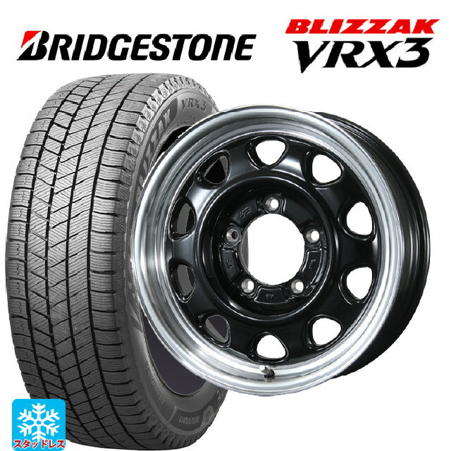 【6/15〜16限定 全品P5倍＆クーポン】スズキ ジムニー(64系)用 215/70R16 100Q ブリヂストン ブリザック VRX3 正規品 トピー ランドフット SWZ グロスブラックリムポリッシュ 新品スタッドレスタイヤホイール 5本セット