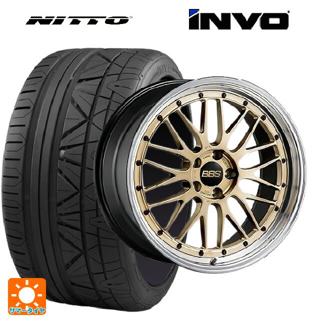 【6/20限定 全品P5倍＆クーポン】BMW M3(G80)用 [F]:275/30R20 97W XL [R]:285/30R20 99Y XL ニットー INVO BBS LM GL-BKBD 新品サマータイヤホイール 4本セット