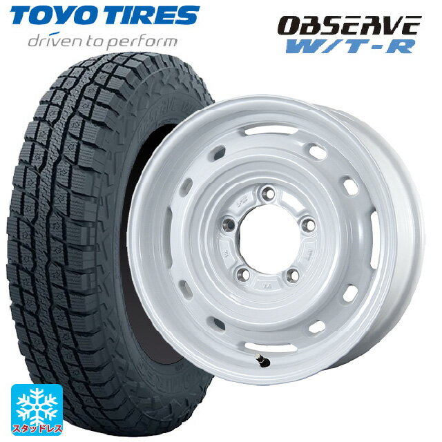 【6/20限定 全品P5倍＆クーポン】スズキ ジムニー(64系)用 185/85R16 105N トーヨー オブザーブ W/T-R トピー ランドフット XFG WH 新品スタッドレスタイヤホイール 4本セット