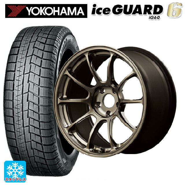 【6/22 20時〜 全品P5倍＆クーポン】トヨタ プリウス(60系)用 195/60R17 90Q ヨコハマ アイスガード6(IG60) # レイズ ボルクレーシング ZE40 SZ 新品スタッドレスタイヤホイール 4本セット