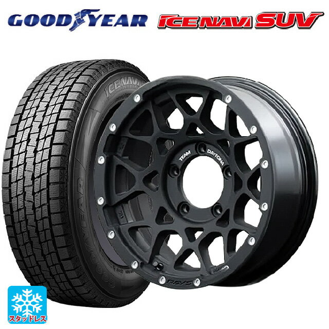 【6/20限定 全品P5倍＆クーポン】スズキ ジムニーシエラ(74系)用 2024年製 215/70R16 100Q グッドイヤー アイスナビ SUV # レイズ チームデイトナ M8 N2 新品スタッドレスタイヤホイール 4本セット