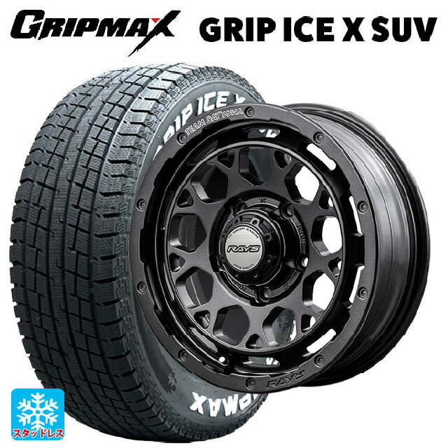 【6/22 20時〜 全品P5倍＆クーポン】スズキ ジムニーノマド(JC74W)用 225/70R16 103Q グリップマックス グリップアイスX SUV ホワイトレター # レイズ チームデイトナ M9+ スペックm # AOJ 新品スタッドレスタイヤホイール 4本セット