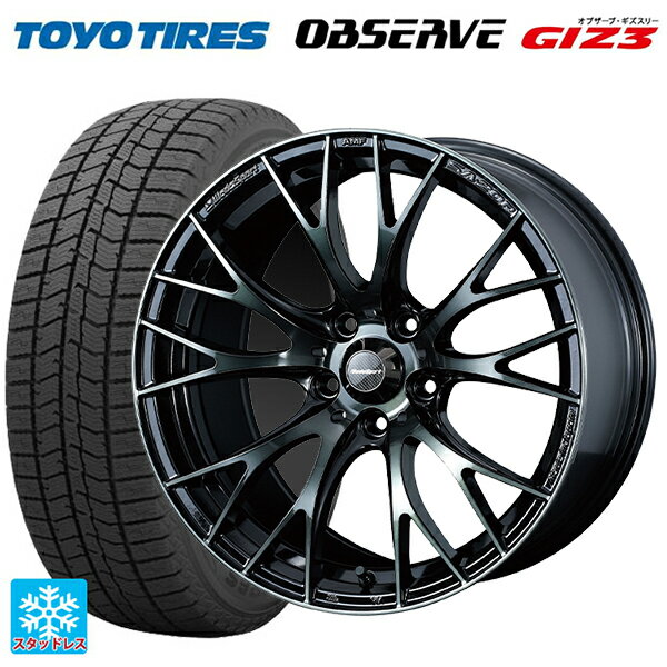 【6/22 20時〜 全品P5倍＆クーポン】トヨタ プリウス(60系)用 195/65R16 92Q トーヨー オブザーブ ガリットギズ3 ウェッズ ウェッズスポーツ SA20R WBC 新品スタッドレスタイヤホイール 4本セット