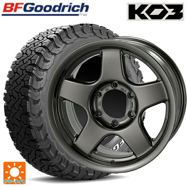 スズキ ジムニーシエラ(74系)用 225/75R16 115/112S BFグッドリッチ オールテレーン TA KO3 ホワイトレター 正規品 # 4×4エンジニアリング ブラッドレーV マットガンメタリック 新品サマータイヤホイール 4本セット