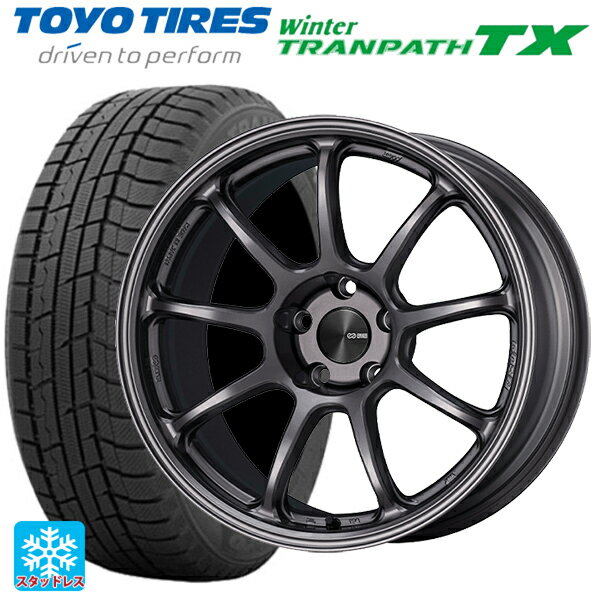 トヨタ ハリアー(80系)用 225/65R17 102Q トーヨー ウインタートランパス TX # エンケイ パフォーマンスライン PF09 DS 新品スタッドレスタイヤホイール 4本セット